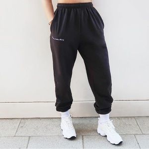 PrettyLittleThing black sweatpants